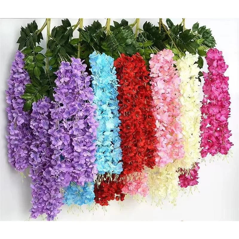 

Wholesale high quality wisteria artificial flower wisteria hanging flower wisteria for wedding flower decoration