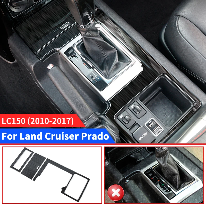 

For 2010-2017 Toyota Land Cruiser Prado 150 Gearbox Central Control Panel Gear Decoration Protection LC150 Interior Modification