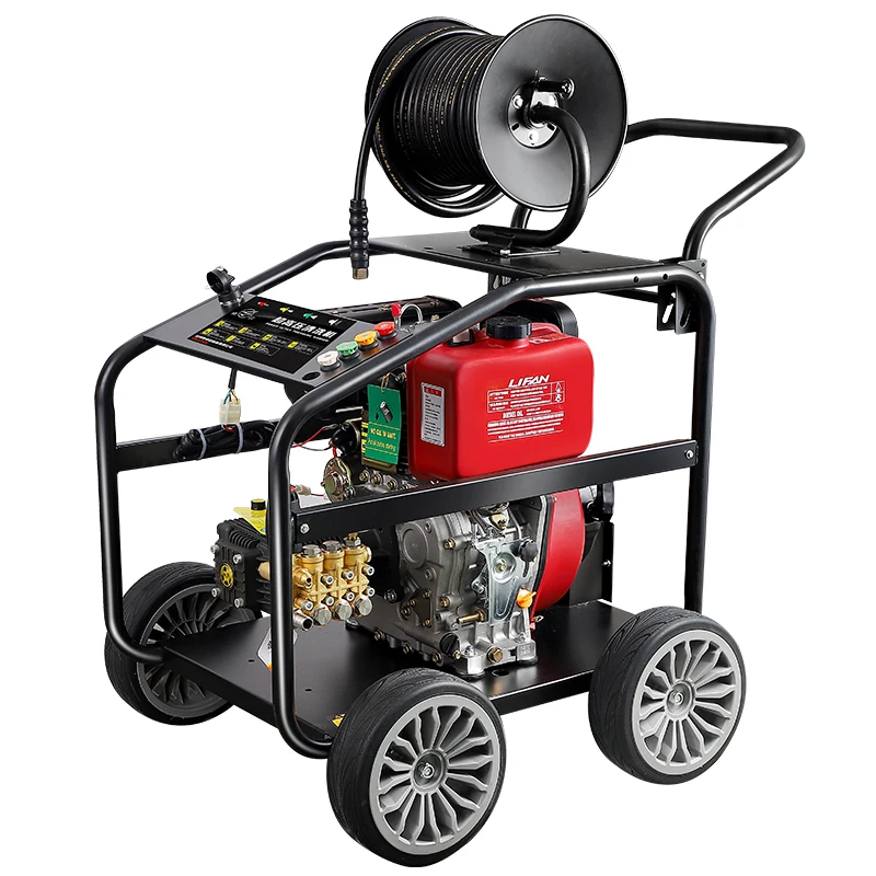

For 250Bar 3600PSI 10HP Diesel High Pressure With Reel Washer Or Car Washer Cleaning