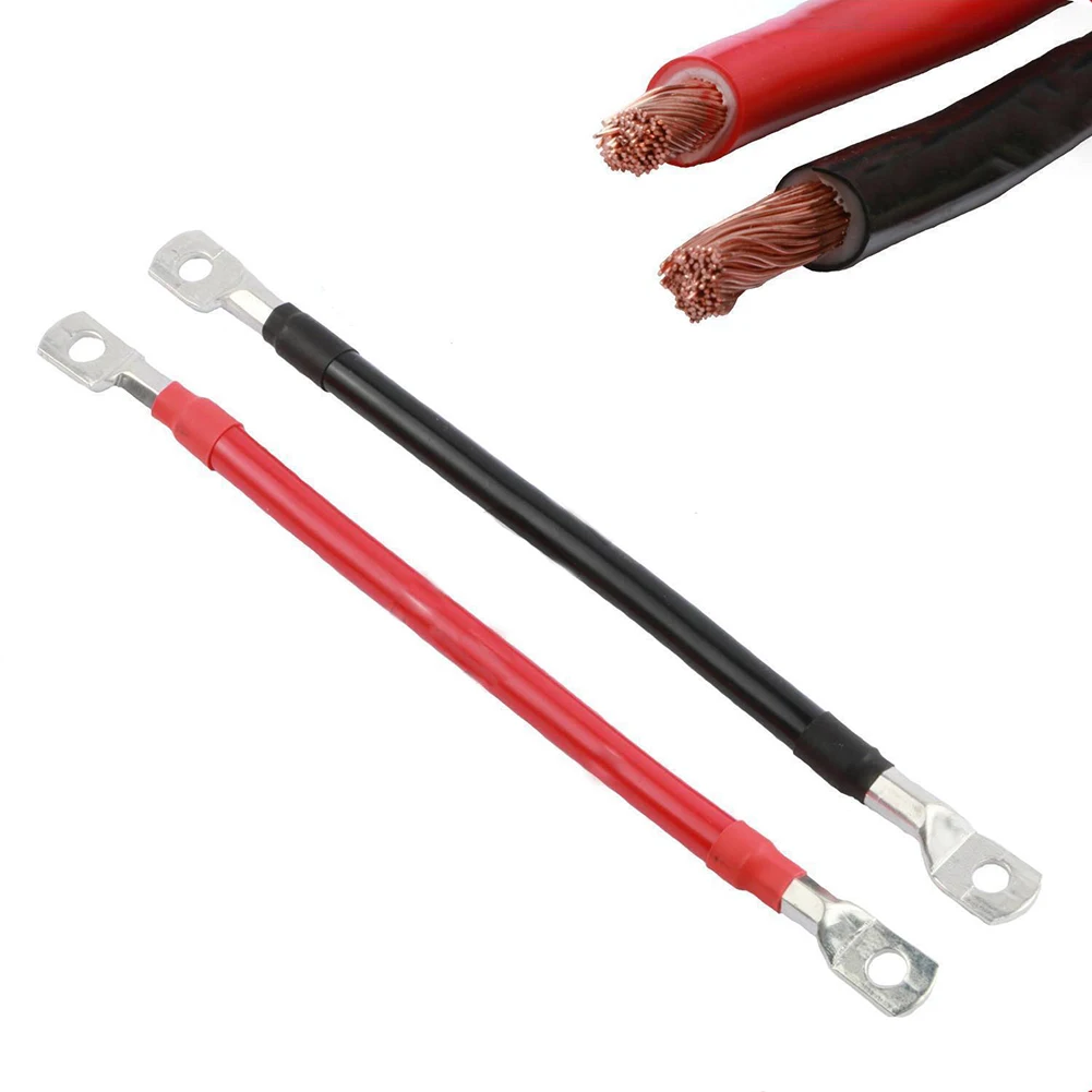 

1 Meter 50 Mm² Car Battery Connection Line Cable Soft Wire With M8 Connecting Piece For Inverter Car Ship SUV RV Yacht