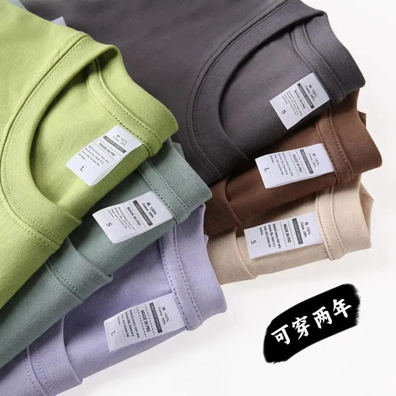 230g Men's Cotton T Shirt Personalized Customization With Free Logo Printing Design Patterns Summer Short Sleeved Clothes Top