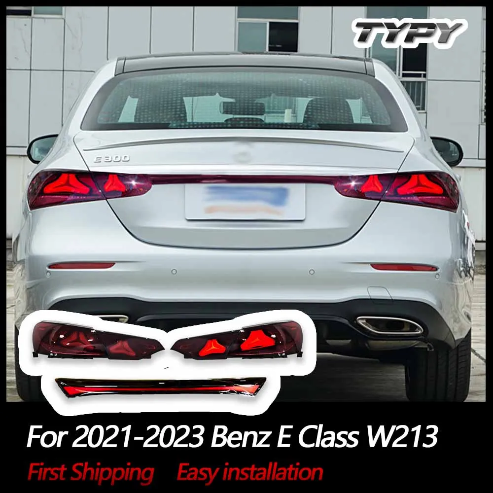 

Автомобильные фары для Benz E Class W213, задний фонарь 2021-2023, светодиодный задний фонарь для проектора, дневные ходовые огни, автомобильные аксессуары