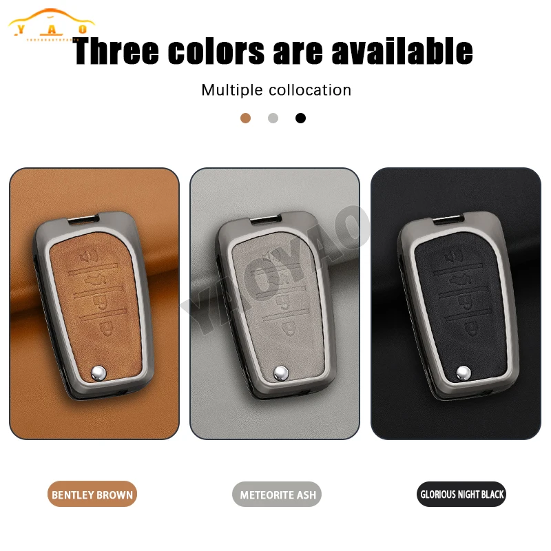 2025 حافظة مفتاح السيارة الجلدية عن بعد لتويوتا يارس Rav4 هايلاندر أوريس أفينسيس Aygo سليل TC IM 2015 2016