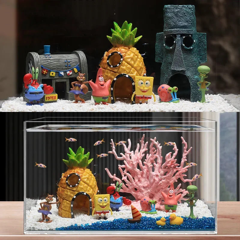 Aquarium Plant Coral Landscape Underwater World Pineapple House Decoration Fish Tank Aquatic Plants Resin Ornaments