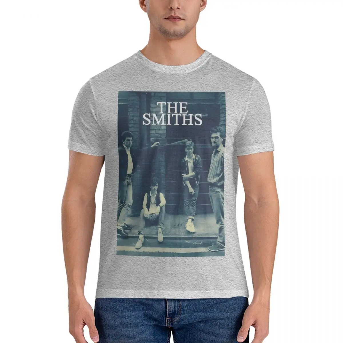 Men Gaul Mens T Shirt The Smiths Cotton Tops Vintage Short Sleeve Round Collar Tees Adult T-Shirt