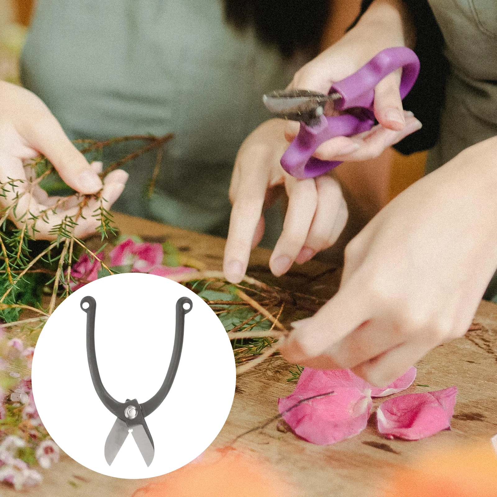 

Steel Pruning Shears Gardening Scissors Fully Hardened Blades Heavy Use Labor Saving Skid Proof Convenient Practical
