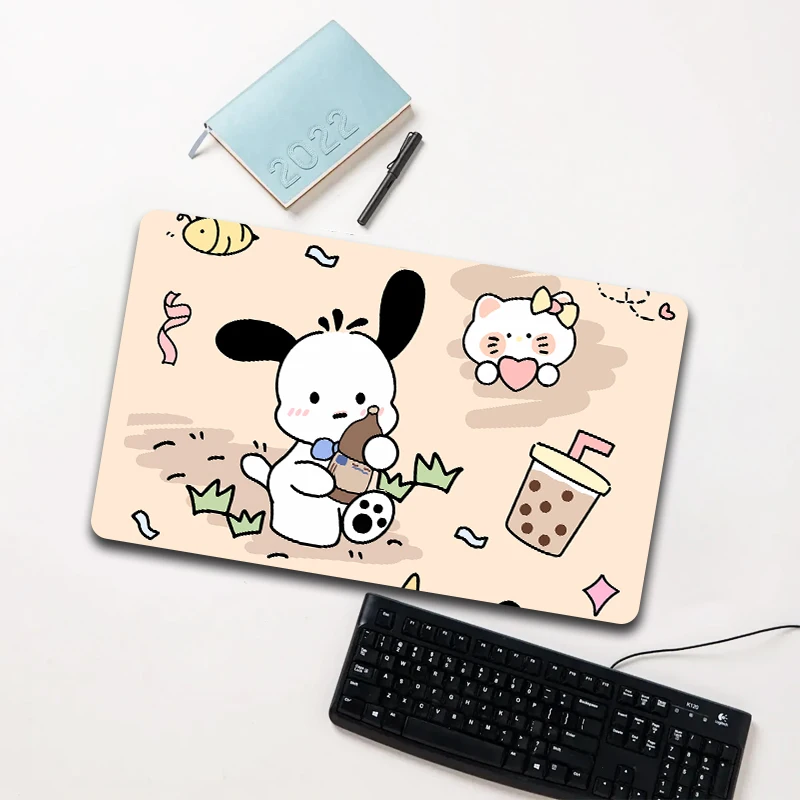 

Sanrio Pochacco Milk Tea Beige Mouse Pad Large Non-slip Waterproof Desk Mat for Laptop Office