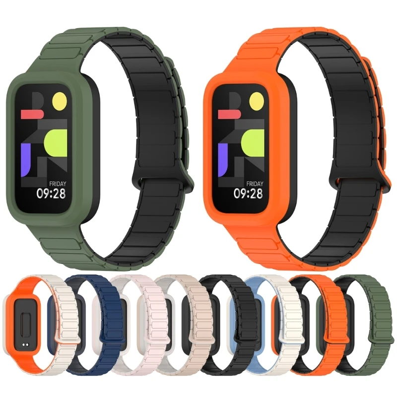 

Удобная и устойчивая магнитная группа Universal Silicone Watch Band Fashion Wwatch Band для Watch Band 9 F19E