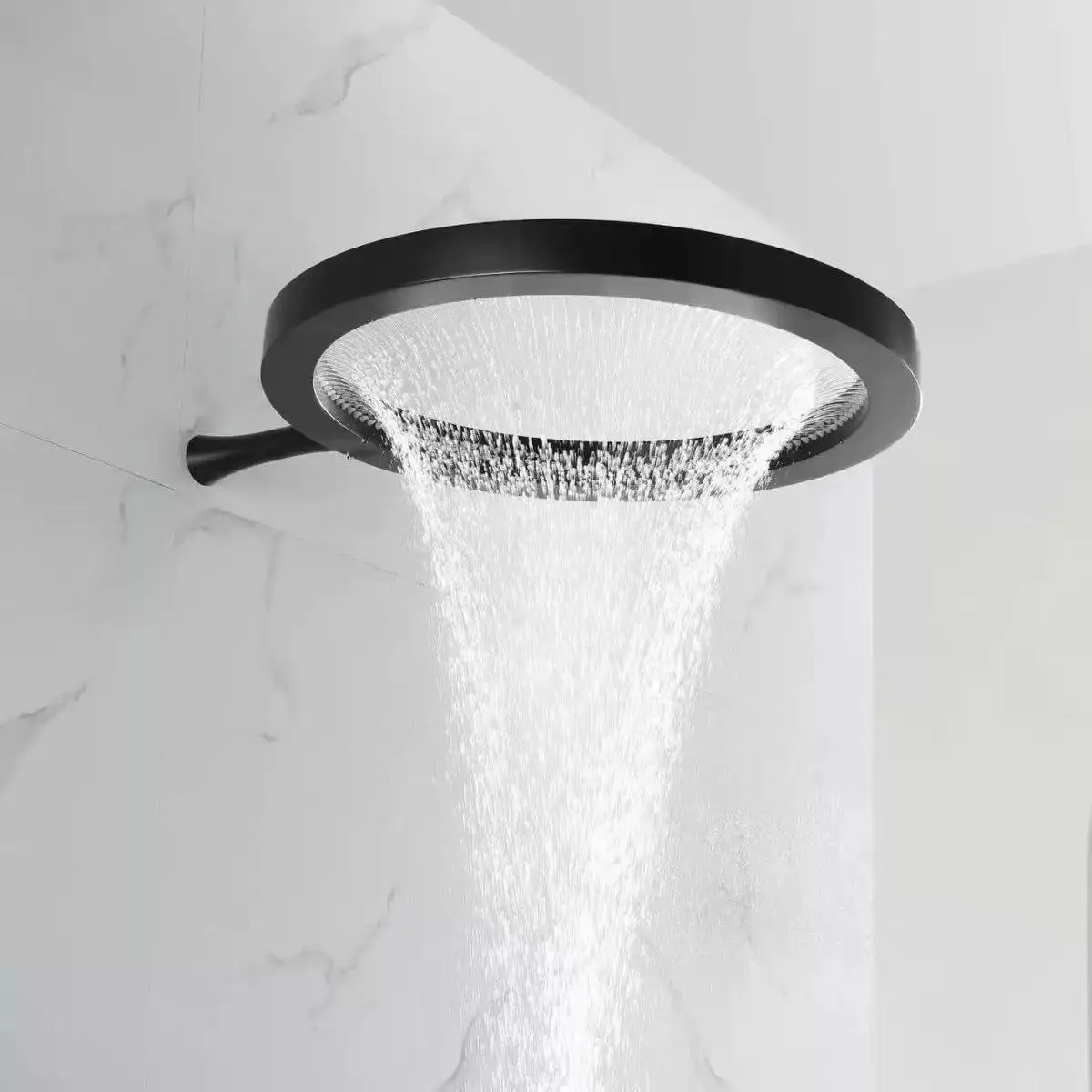 

14 inch large panel large flow booster shower top spray stainless steel plus brass spray and rain shower