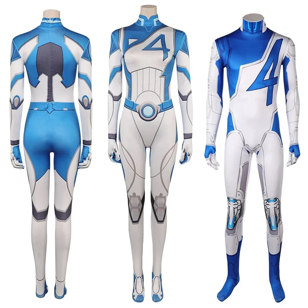 

Game Susan Storm Women Bodysuit Cosplay Costume Reed Richards Men Jumpsuit Tights Uniform Halloween Outfit Clothes