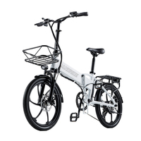 RANDRIDE YA20 Ebike 500W 48V12.8AH Folding City Electric bike Hidden Dismountable Battery 20inch Adult Electric Bicycle EU Stock