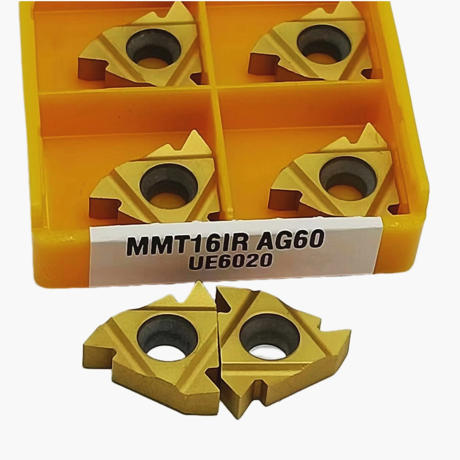 Herramienta de torneado de hilo de aleación dura mmt16er mmt16ir ag60, cortador de fresado cnc, cortador de hilo ue6020 vp15tf