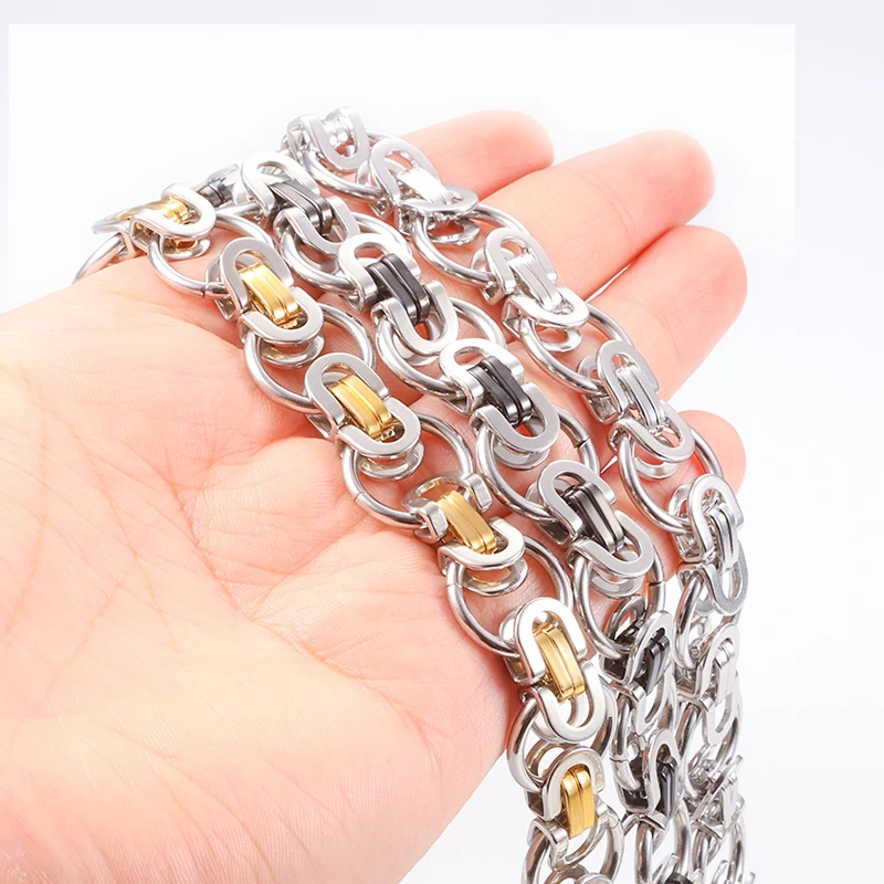 1Meter Stainless Steel 15mm Handmade Round Chain For Jewelry Making Supplies DIY HipHop Necklace Bracelet Connect Accessorie