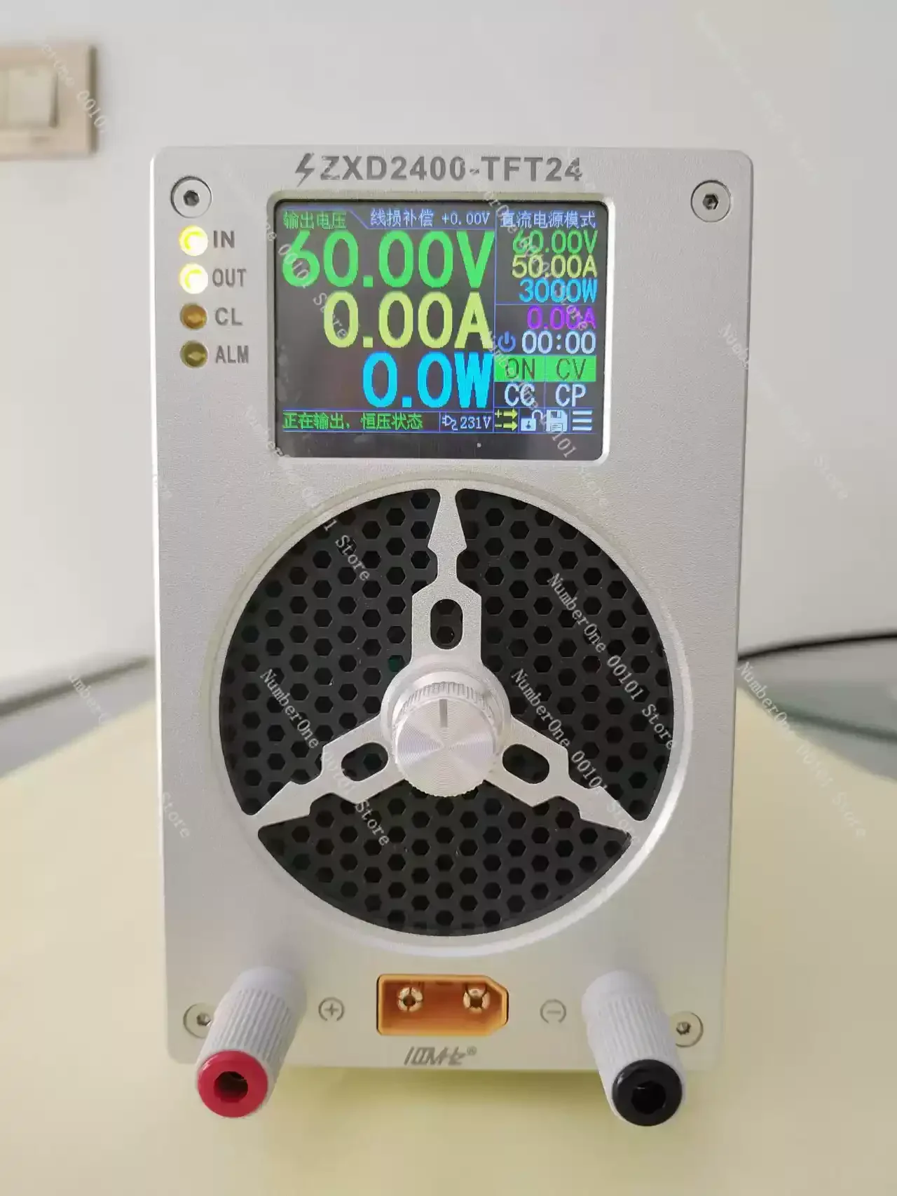 ZXD2400 V4.3 0-120V 25A 3000W Adjustable DC Power Supply, Refurbished Lab Bench PSU & Fast Charger for Lithium Battery
