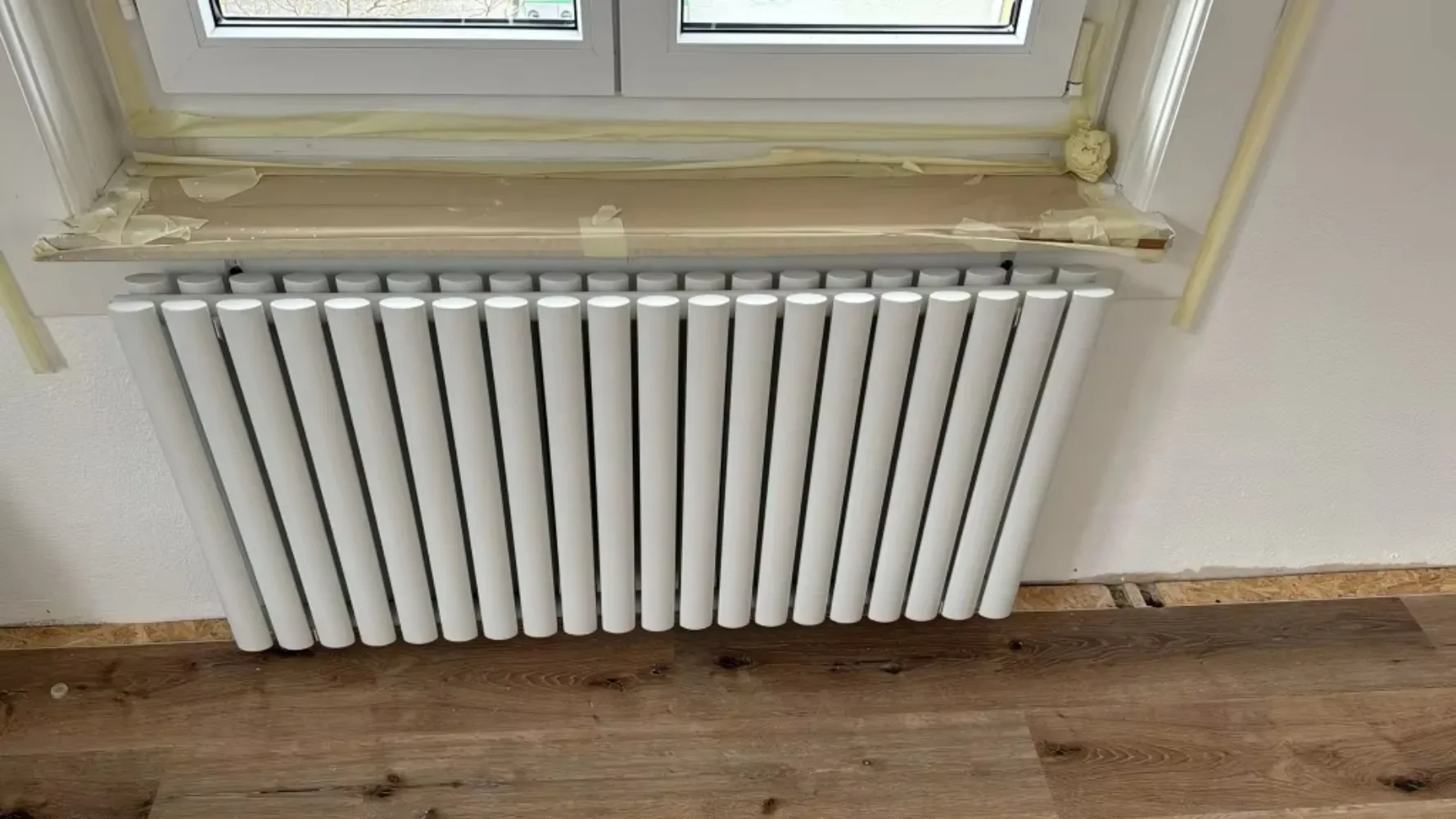 Best Quality Double Oval Column Horizontal Designer Radiator Low Carbon Steel Water Heating Radiator for Room Heating