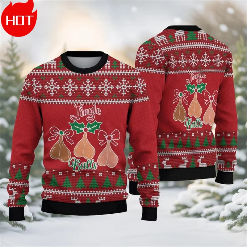 ثلاثية الأبعاد عيد الميلاد سعيد الطباعة بلوزات عيد الميلاد طيور النحام الجرافيك عيد الميلاد لاعبا الرجال مضحك الشارع الشهير بلوزات عيد الميلاد القبيح #4