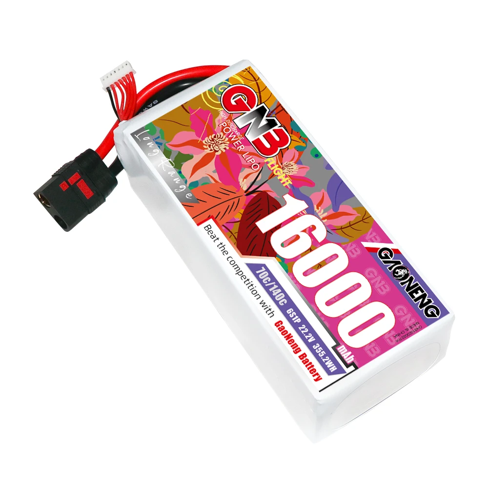 GAONENG GNB 6S 22.2V 16000mAh 16AH 70C 140C QS8 RC LiPo Battery Large Scale Racing FPV Agriculture Quadcopter