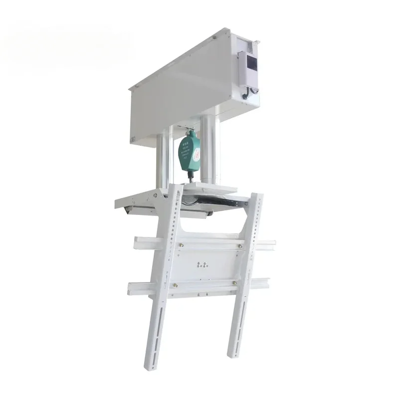 inch Folded TV Mount With Retractle Arms Motorized Height Adjustle TV Bracket