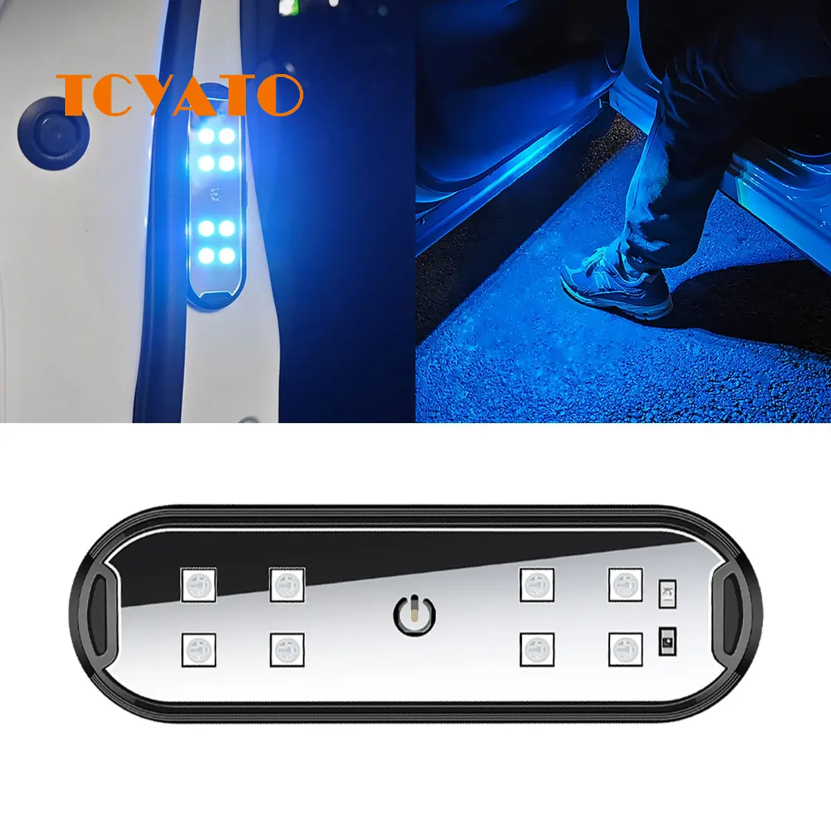 TCYATO  Car warning door lighting LED anti-collision light door opening strobe light sensor light ambient welcome light