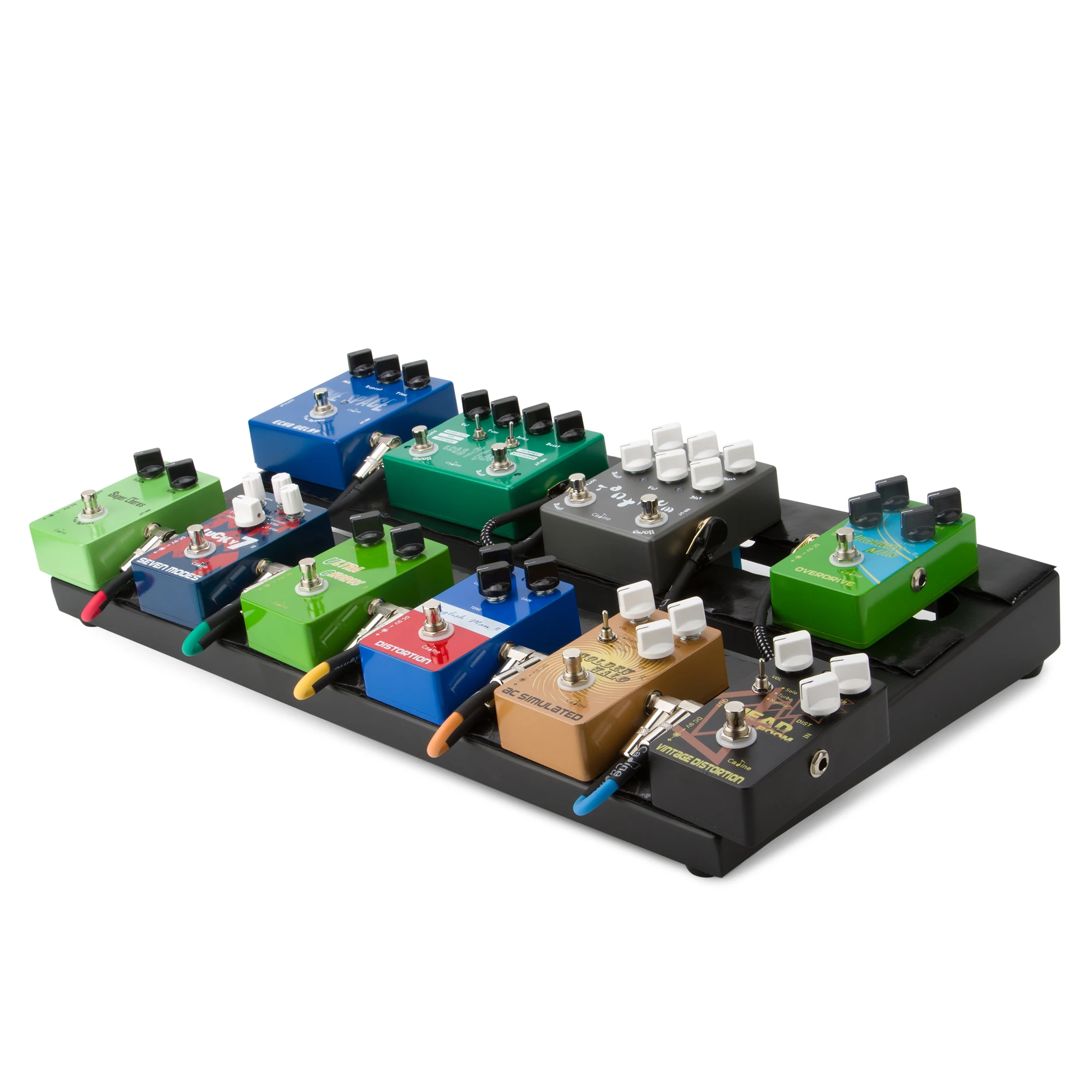 كالين الغيتار Pedalboard تأثير الغيتار الكهربائي دواسة مجلس الألومنيوم Pedalboard دواسة لوحة مع حقيبة الغيتار أجزاء دائمة