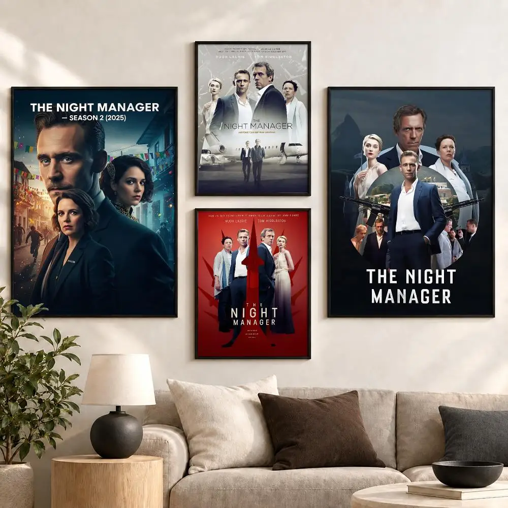 The Night Manager Classic Spy Thriller Television Drama Poster Aesthetic Art Print for Bedroom & Living Room Decor, Unframed
