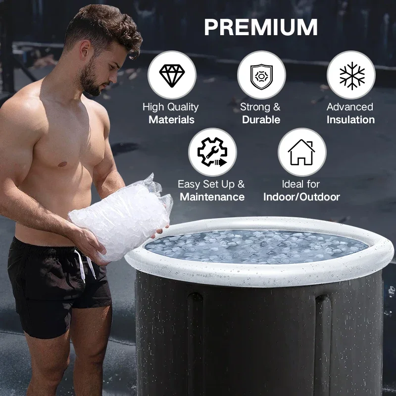 Portable Inflatable Ice Bath Soothe Sore Muscles Tub Ice Bath Adults Recovery Ice Bathtubs