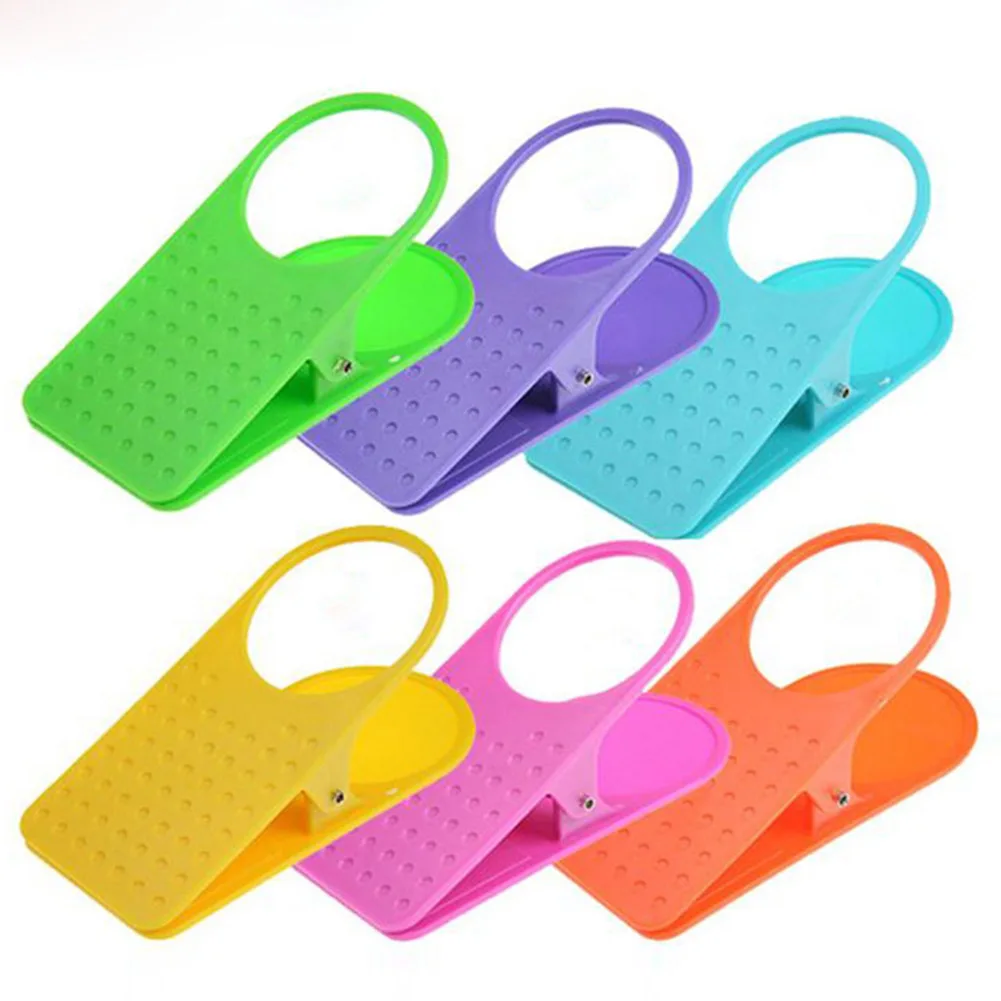 

1pcs Beverage Cup Holder Binder Clip With Cup Holder Desk Side Drink Holder Computer Desk Fixed Cup Holder Desk Storage Clip