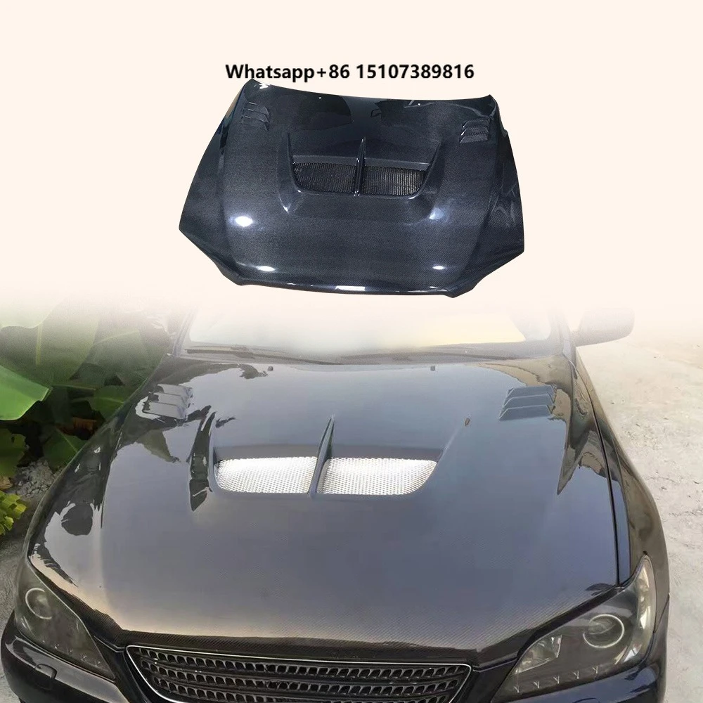 For XE10 99-05 IS200 IS300 Altezza Carbon V2 Front Vented Cooling Hood