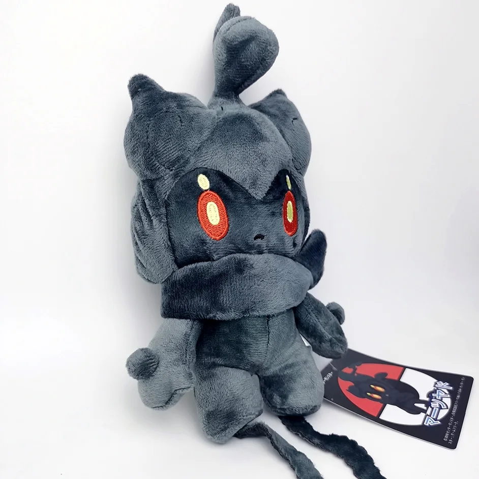 Pokemon LEGENDS Marshadow 8 pollici Peluche, Scarlet Violet Switch Gioco Teddy Spada e Scudo Peluche Bambola di cartone animato