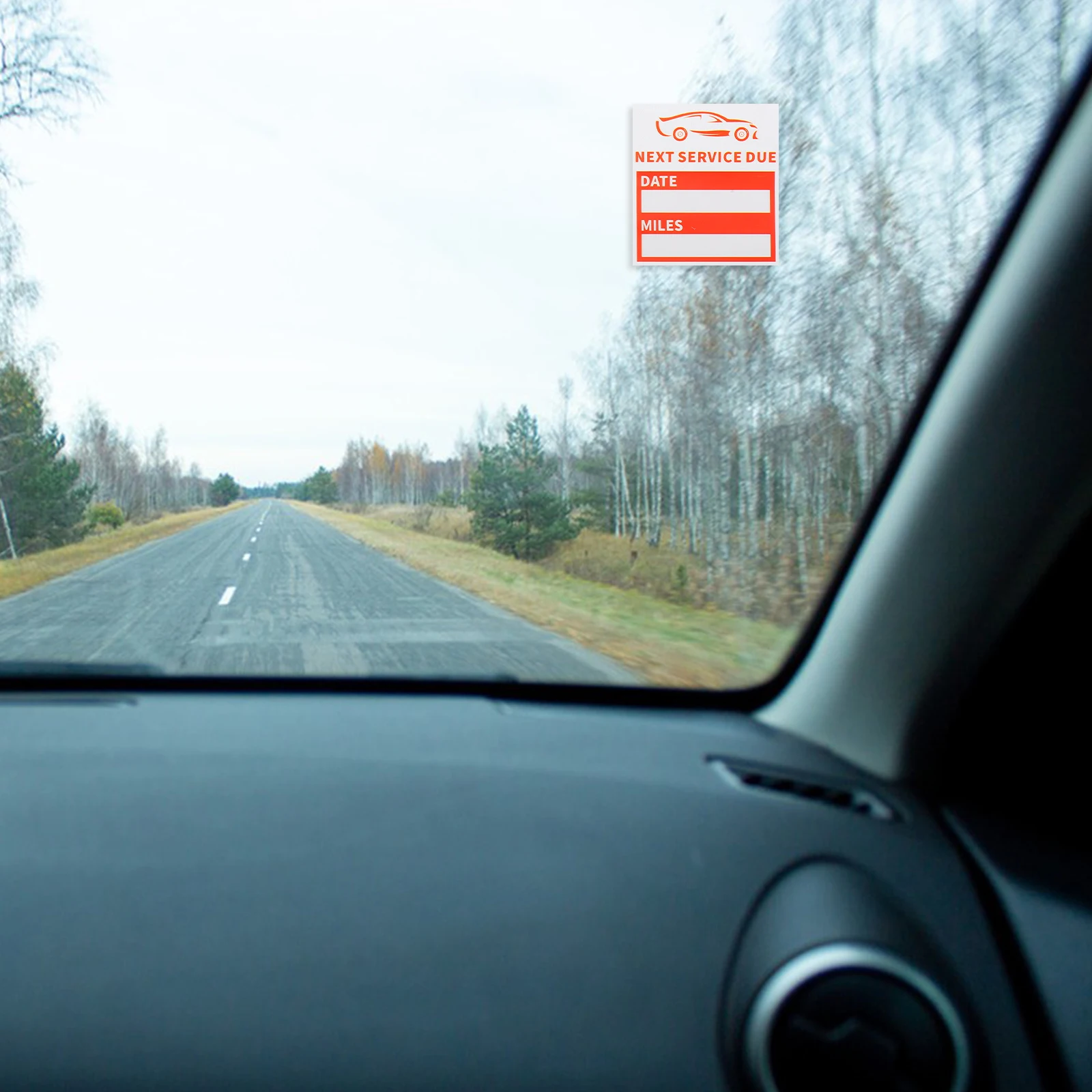 10 fogli adesivi servizio due promemoria cambio olio materiale PET impermeabile etichette per parabrezza auto moto adesivo statico