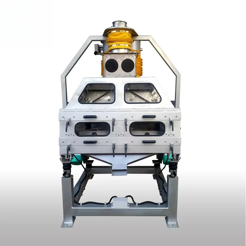 DZJX Large Capacity Double-body Grain Bean Buck Wheat Oat Paddy Destoner Machine Grain Gravity Grader Wheat Destoner