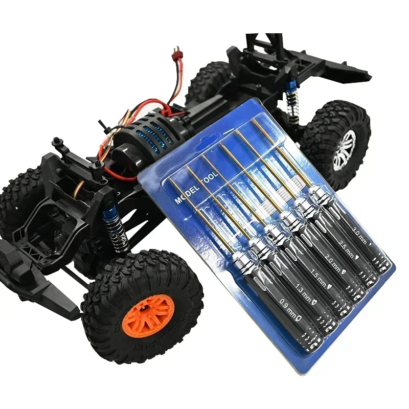 0.9/1.3/1.5/2.0/2.5/3mm Hex RC ชุดเครื่องมือ HSS เหล็กไขควงหกเหลี่ยมชุดสําหรับ RC Crawler รถเรือเฮลิคอปเตอร์รุ่น