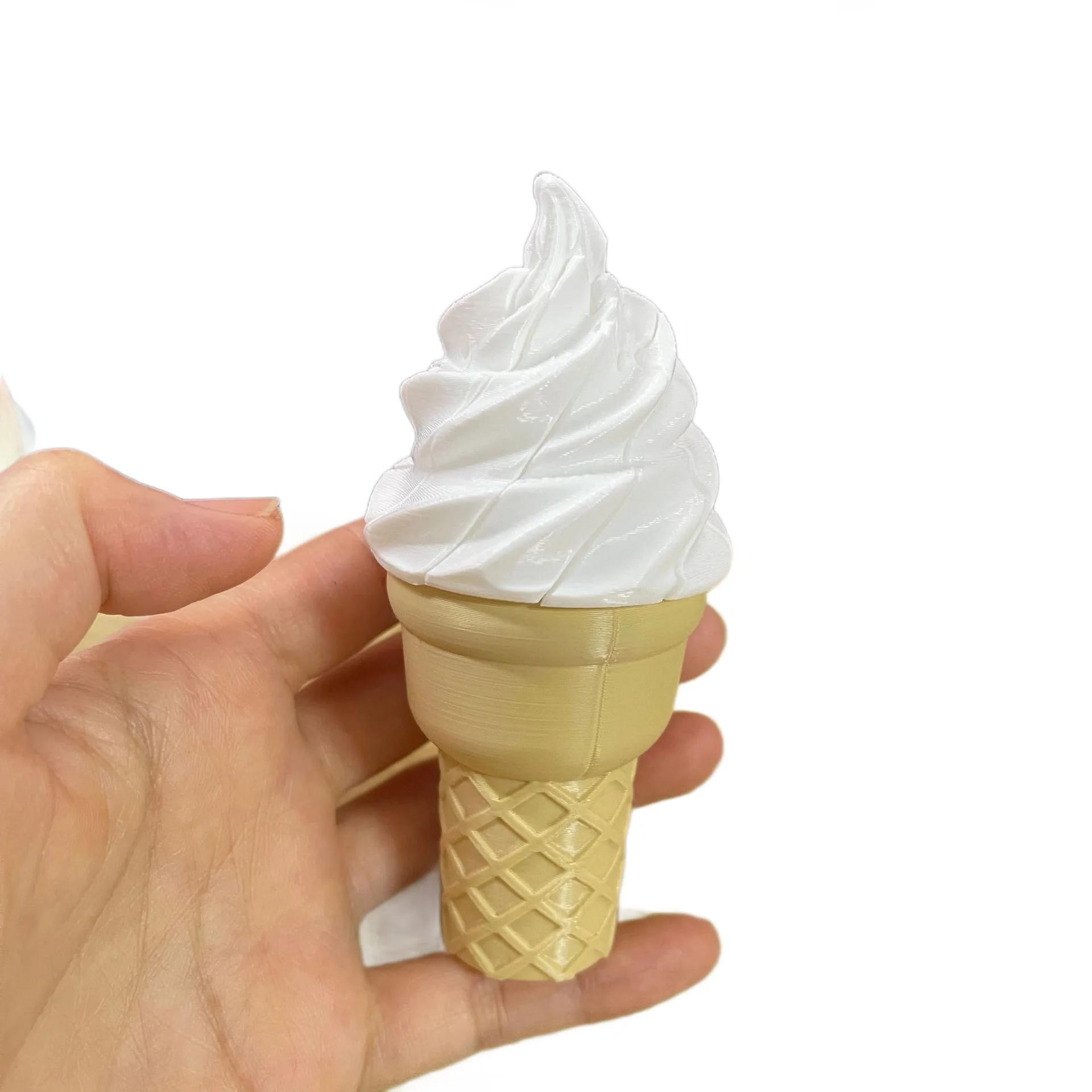 Portable 3D Printed Ice Cream Fidget Toys Deformable Twist Ice Cream Portable Anxiety Stress Relief Sensory Toys Party Favors