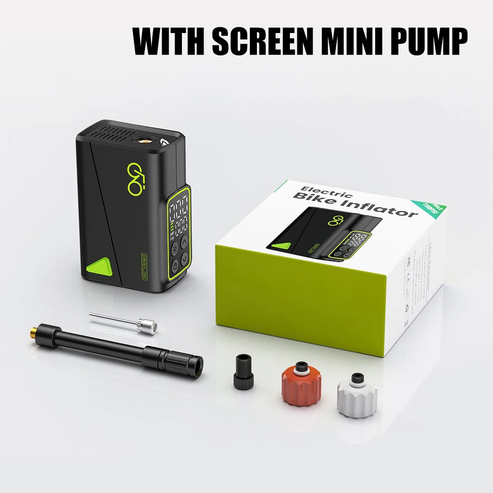 AliExpress NONE 150PSI  Mini Electric pump 1100mAh Battery Fast Charging for Bike Air Rechargeable Cordless Tire Inflator with Screen 20 mins