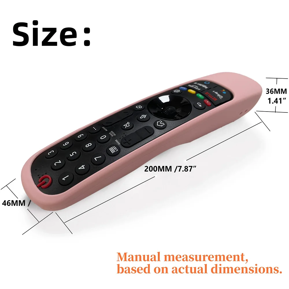 Silicone Remote Cover LG Smart TV Anti-Shock Illuminated Remote Control Case 2021 Model MR22GA MR21GA MR23GA MR24GA