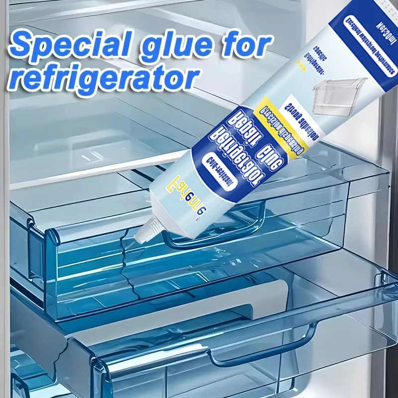 25ML Refrigerator Repair Glue Cold Resistant Quick Dry Waterproof Adhesive For Fridge Door Seal Drawer Plastic Glass Crack Fix