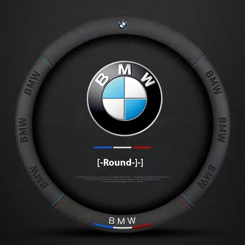 

Suede Leather Car Steering Wheel Cover For BMW X1 X2 X3 X4 X5 X6 F15 F16 F30 F39 F48 G11 G30 3 5 7 Series M2 M3 M4 Car Interiors