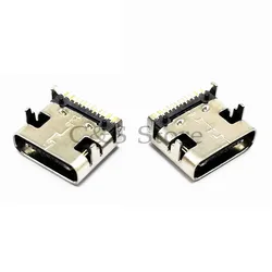 10pcs Micro USB-3.1 SMD 16P type-c Female Connector Socket DIP4 Hd Transmission Interface For Smartphones End Plug Charging plu