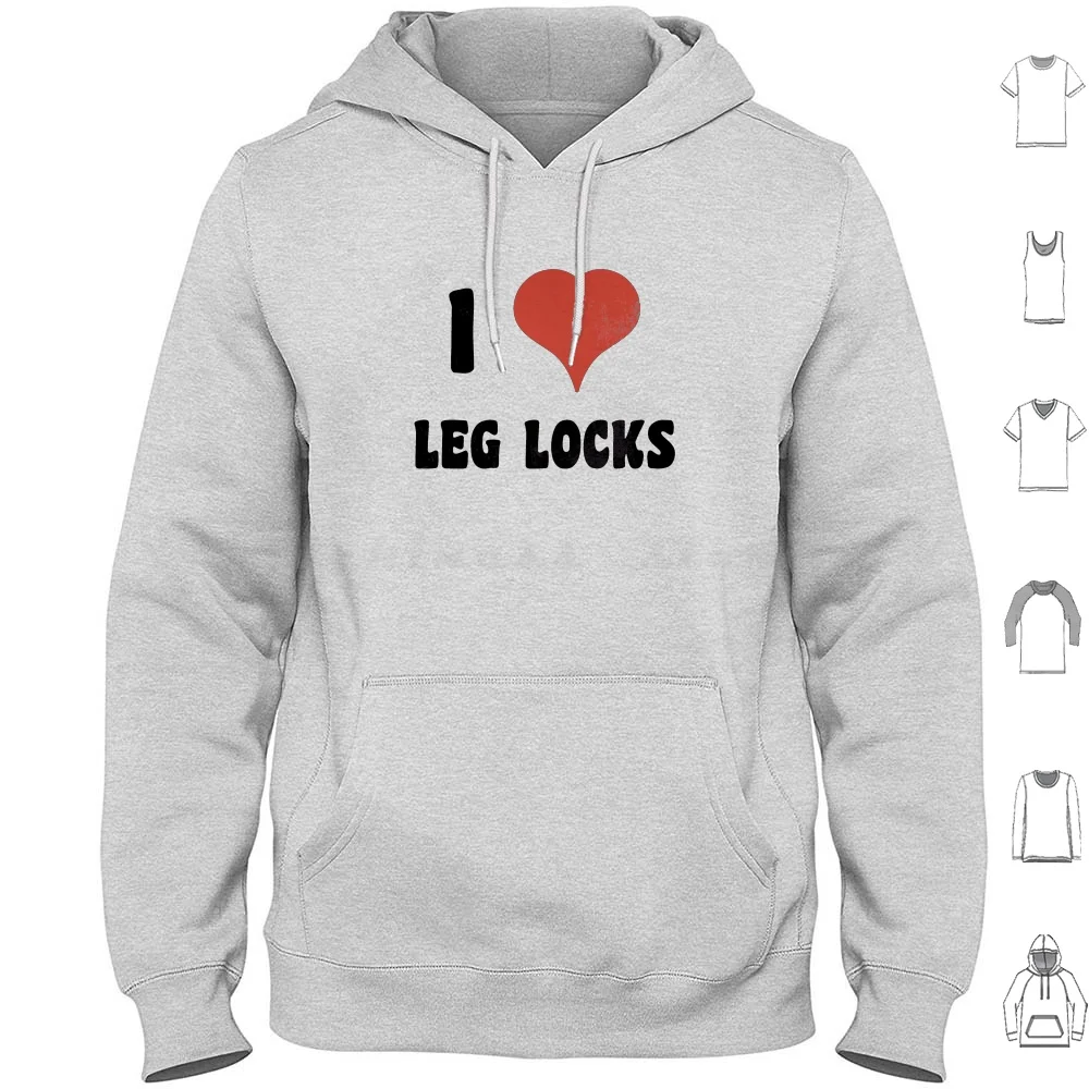 

I Heart Leg Locks-Brazilian Jiu-Jitsu Hoodie cotton Long Sleeve Bjj Brazilian Jiu Jitsu Leg Locks Straight Ankle Lock Heel