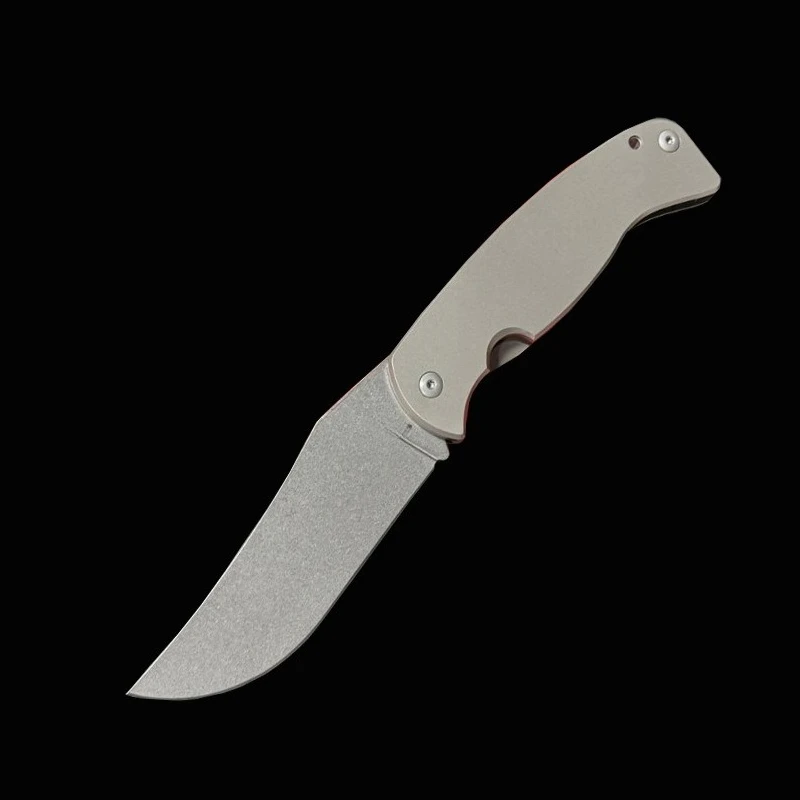SPYD-سبائك التيتانيوم C185TIP سكين قابل للطي للاستخدام الخارجي، سكين التخييم القابل للطي، سكين جيب للدفاع عن النفس البرية، سكين الفاكهة