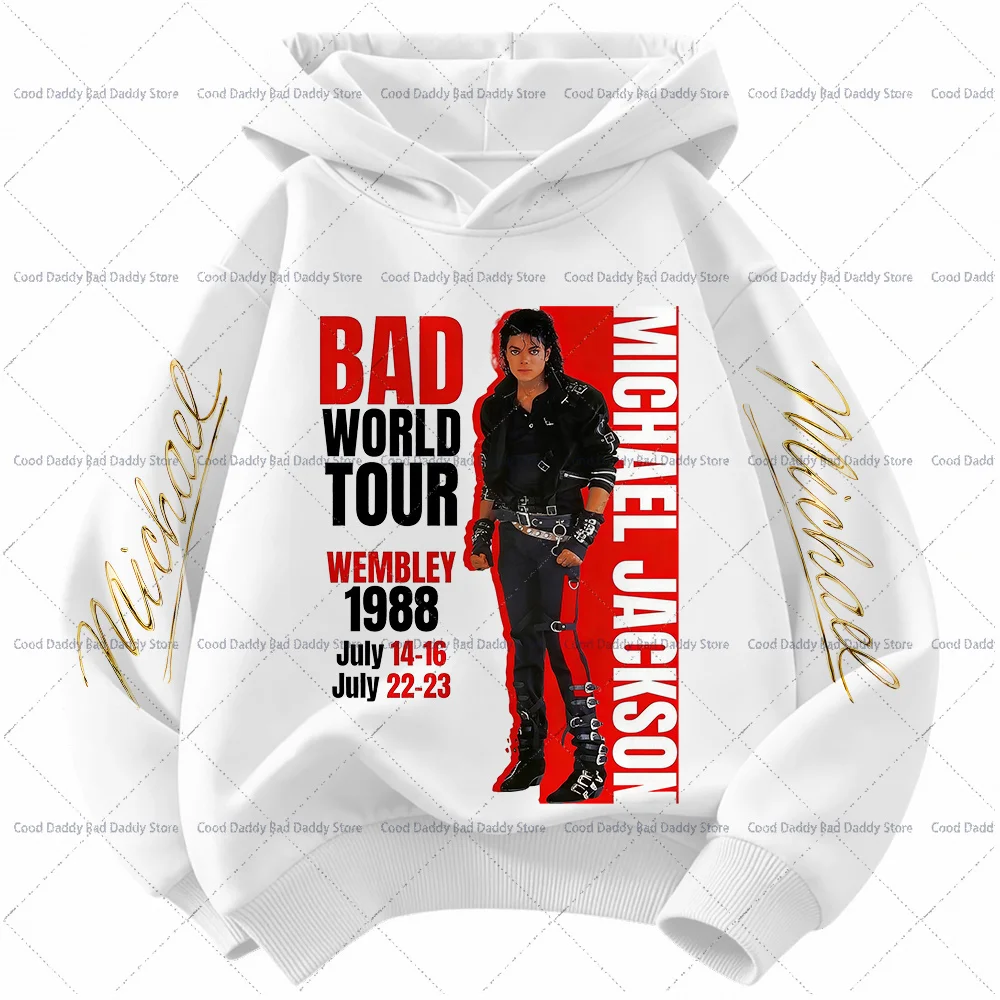 Kinder Langarm-Oberteile Herbstkleidung King of Pop MJ Lässige Hoodies Michael Jackson Mode Kapuzenpullover Geburtstagsgeschenke – Detail 13