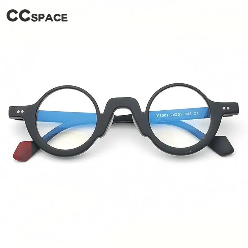 55305 Retro Round Punk Acetate Optical Glasses Frames Men Women Fashion Computer Eyeglasses Customized Prescription Glasses