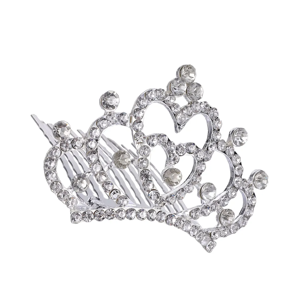 

Sparkling Kids Crystal Hair Crown Shiny Tiara Lightweight Durable Crown Design Performance Birthday Party Pageant Headdress