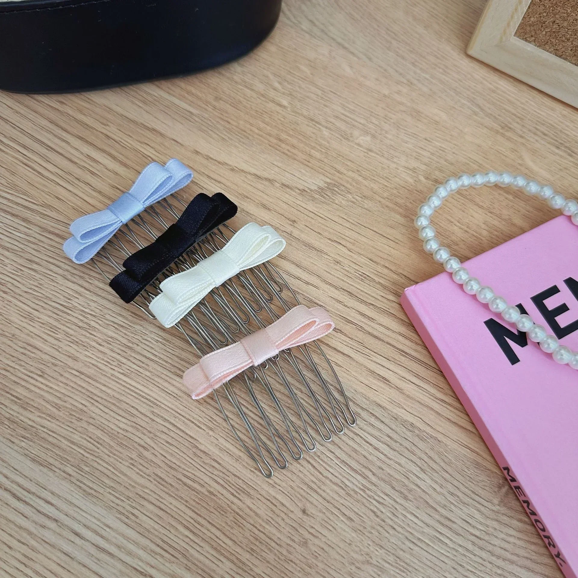 Korean Insert Comb Clip Women Girls Sweet Bangs Clip Hairpins Back Head Headdress Broken Hair Finishing Tools Hair Clip