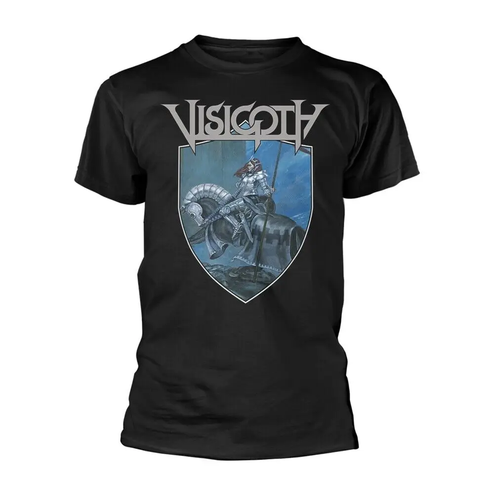 VISIGOTH - SHIELD BLACK T-Shirt Small  High Quality 100%Cotton Short Sleeve