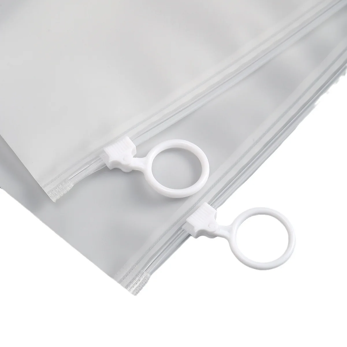 10/20 Pieces Clear Bag with Pull Tab for Home Brush Pen Stationery Accessories Storage Travel Sock Packaging Resealable