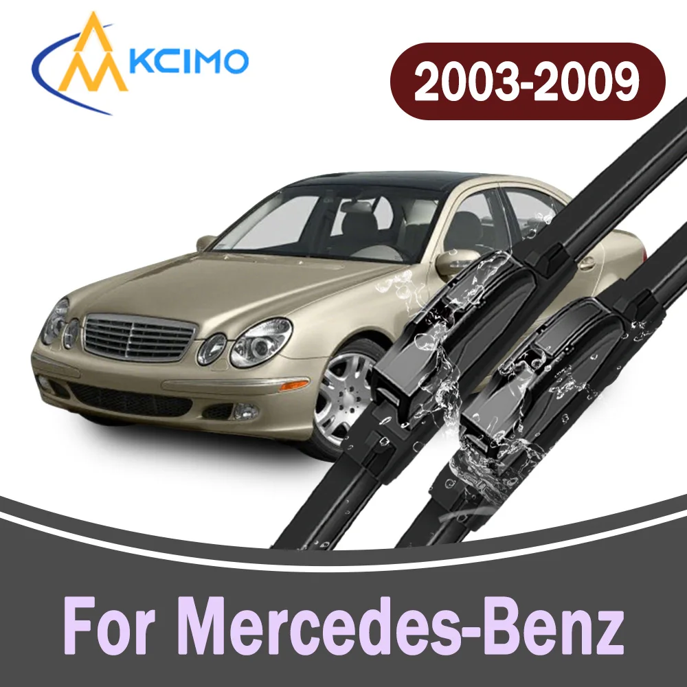 

All-Weather Front Windscreen Wiper Blades For Mercedes-Benz E-Class W211 S211 2003–2009 Car Windshield Replacement Parts 2Pc