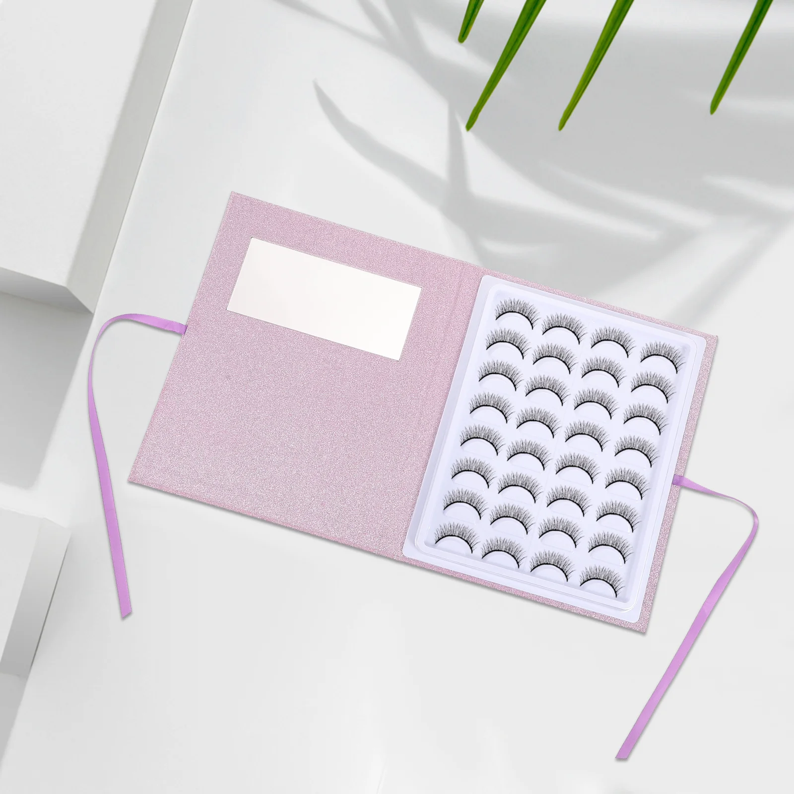 1 قطعة صندوق تخزين الرموش إغلاق آمن يمنع سحق الضرر مثالية لتخزين الرموش الصناعية حامل صندوق تعبئة الرموش