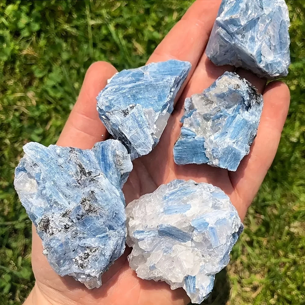 Rare natural kyanite rough—Bohemian style raw mineral specimen, raw gemstone decorative collectible,Christmas/Thanksgiving gift.