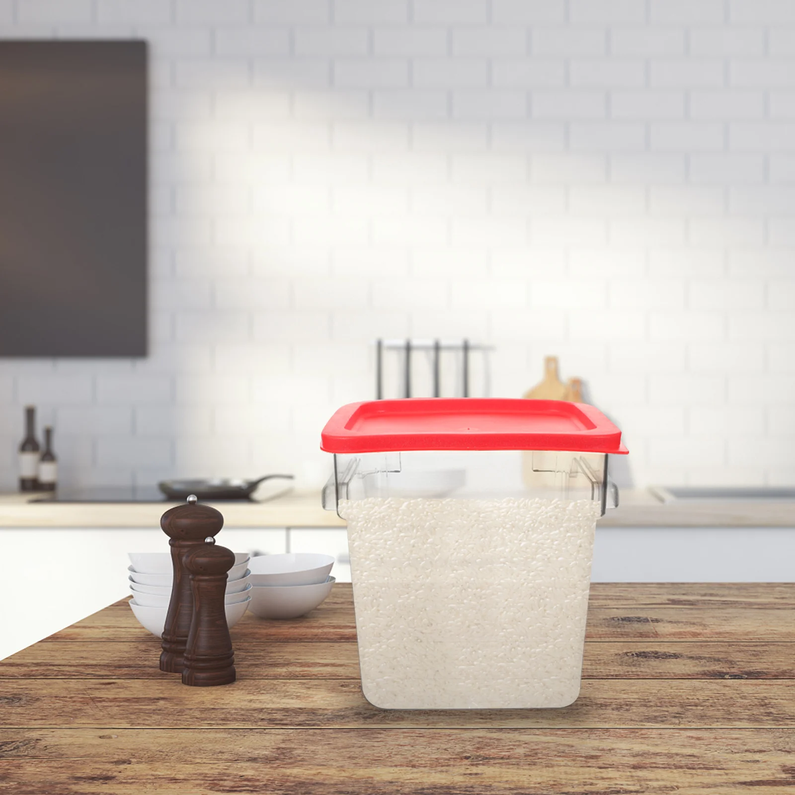 

Grade Bucket 5L Airtight Rice Container Kitchen Dry Food Storage Large Capacity Grain Dispenser Cereal Container Airtight